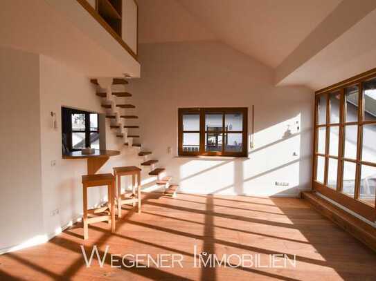 *** Moderne 3,5-Zimmer-Galerie -Whg. mit EBK und Dachterrasse in Waldtrudering! ***