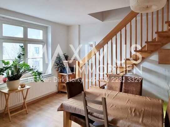 Renditeobjekt - Sehr gepflegte Maisonette - Wohnung mit Balkon in Zwickau