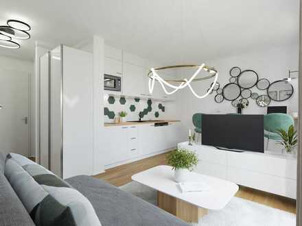 Weißensee: Berliner Allee: ERSTBEZUG im NEUBAU - ab 2024: 1-Zi-Whg, VHS 2.OG, Gartenblick - BALKON