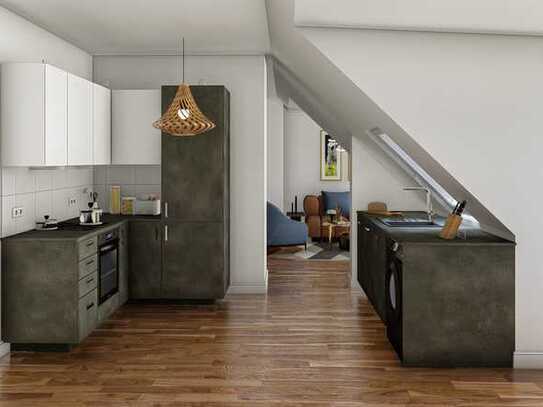 Moderne Neubauwohnung im Dachgeschoss