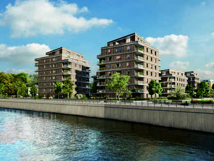 2-Zi.-Gartenwohnung mit Terrasse direkt am Südufer der Spree