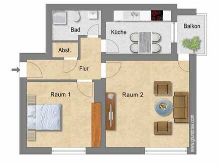 Modernisierte 2-Raumwohnung in Essen-Steele!