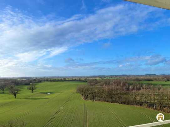 10. Etage. 3-Zi., ca. 50 m². Wohnung im nordischen Stil. Seitl. Ostsee-Blick + Weitblick gen Westen