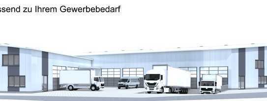 Neubau: Produktion- & Logistik/Büro/Lager/Außenfläche, provisionsfrei