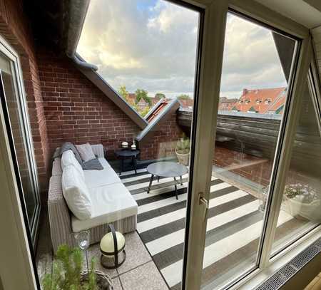 4-Zimmer Maisonette-Whg. mit Dachterrasse, Kamin u. Stellplatz in der Altstadt, provisionsfrei