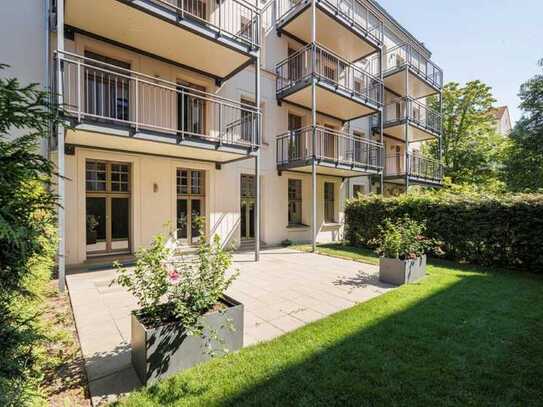 Apartment mit Terrasse und Garten im Graphischen Viertel