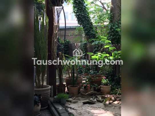 Tauschwohnung: 4-Zimmer-Wohnung mit Terrasse und eigenem Gärtchen in Löbtau