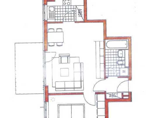 Stilvolle 2-Raum-Wohnung mit Balkon und EBK in München Bogenhausen-Daglfing