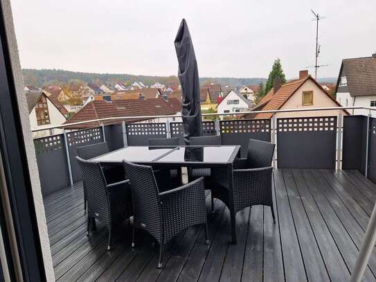 Exklusive 2-Raum-Dachterrassenwohnung in Forchheim-Burk