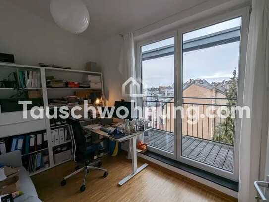 Tauschwohnung: Dachgeschoss-Maisonette mit Wohnküche und 2 Balkonen