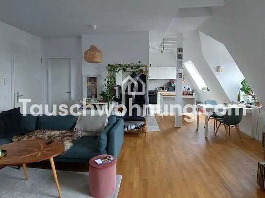 Tauschwohnung: Helle 2Z DG-Wohnung mit Blick über Wedding