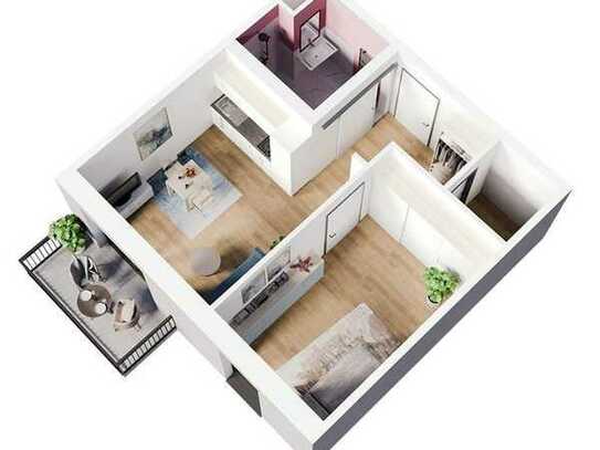 2 Zimmer-Apartment für Senioren im 1.OG. in attraktiver Citylage