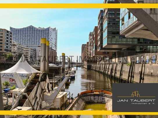 **HAFENCITY MIT WASSERBLICK** - 3-Zimmer-Wohnung mit Südbalkon + TG-Stellplatz