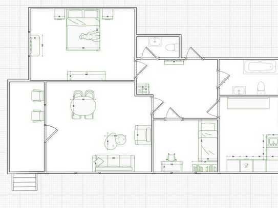 3-Zimmer-Terrassenwohnung mit privatem Garten & Balkon