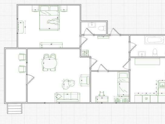 3-Zimmer-Terrassenwohnung mit privatem Garten & Balkon