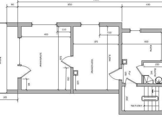 2-Zimmer-Wohnung mit Balkon in Wolfschlugen