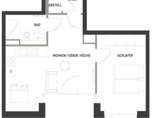 Neubau - Hochwertige 2-Zimmer Wohnung mit Loggia - Neuperlach Süd - 2min U/S-Bahn