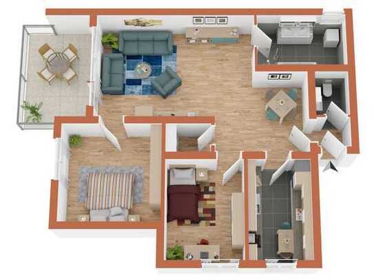 Großzügige 3,5 Zimmer Erdgeschosswohnung in ruhiger Wohnlage von Giengen zu verkaufen
