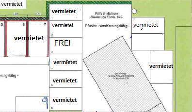 Außenstellplatz an der Klapperstraße 32 zu vermieten!