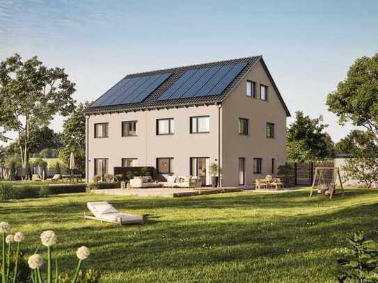 NEUBAU Doppelhaushälfte, schlüsselfertig mit 480m² Grundstück/Energieeffizienz A+ / QNG förderfähig