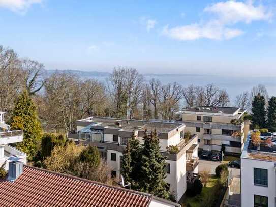 Penthouse-Wohnung mit 180° Panorama-Seesicht in begehrter Lage.