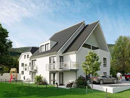 Neubau - Energieeffiziente 3,5 ZKB Erdgeschosswohnung mit Terrasse und Garten