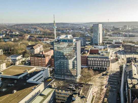 Bürofläche mit Rundumblick | Ruhrtower Duisburg | flexible Gestaltungsmöglichkeiten