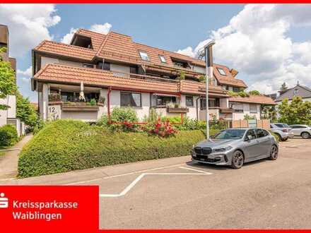 Waiblingen: 2-Zimmer-Wohnung in ruhiger, zentraler Lage mit Loggia und Tiefgaragenstellplatz!