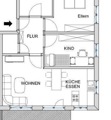 Erstbezug mit Balkon: Exklusive 3-Zimmer-Eigentumswohnung mit gehobener Ausstattung in Adlkofen