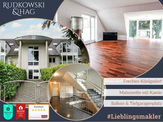 Lichtdurchflutete Maisonette || Bangkirai-Balkon || Kamin || Tiefgarage