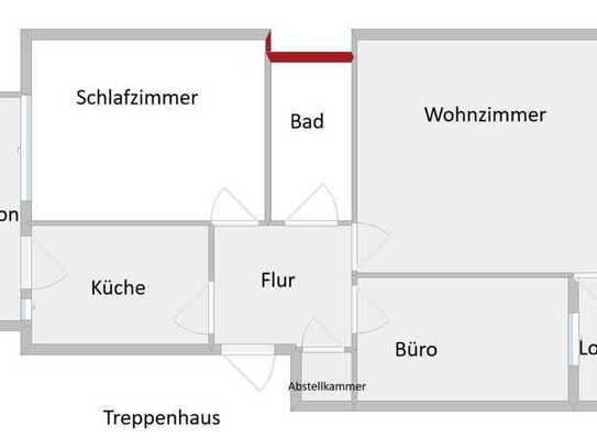 Frisch renovierte 3-Zimmer-Wohnung in Guter-Lage der Südstadt – Bezugsfrei ab 01.02.