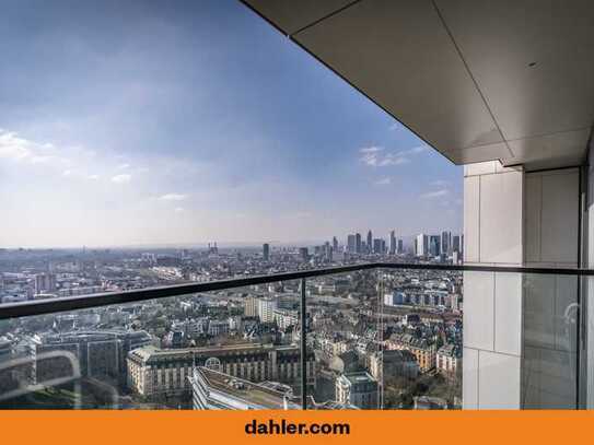 Wohnen auf höchstem Niveau im Henninger Turm - Luxuswohnung mit einzigartigem Skylineblick