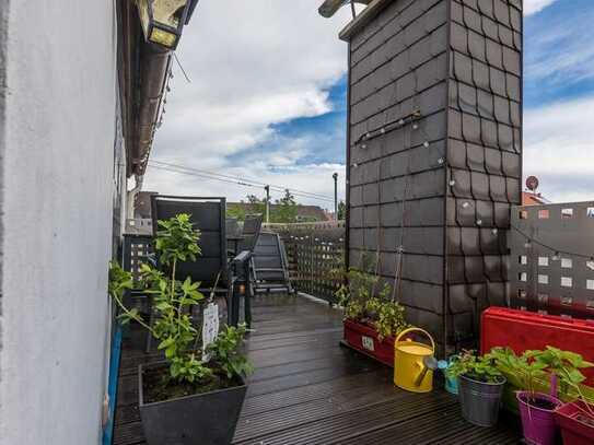 Schöne Wohnung mit vier Zimmern und Dachterrasse in Karlsruhe Durlach-Aue Ostmarkstraße