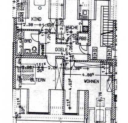 Helle, gut geschnittene 3-Zimmer DG Wohnung