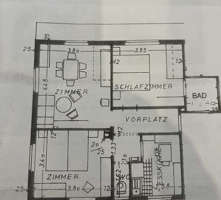 Exklusive, modernisierte 3-Zimmer-Wohnung mit Einbauküche in Filderstadt