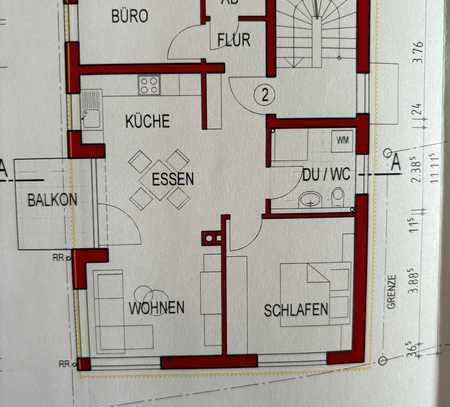 Erstbezug mit Balkon und EBK: Exklusive 3,5-Raum-Wohnung mit geh. Innenausstattung in Untereisesheim