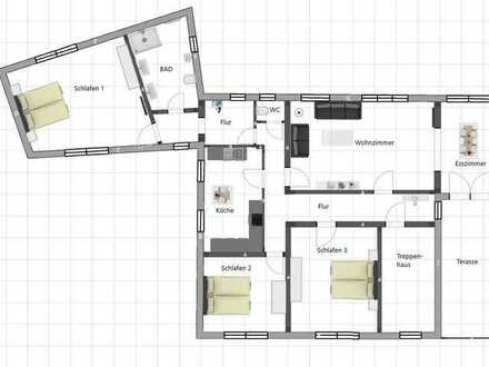 Bezugsfertige 4-Zimmer Wohnung 150 qm, Erstbezug nach Sanierung