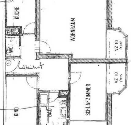 Gepflegte 3-Raum-Wohnung (84m2) mit kleiner Terrasse und TG in Neusäß, Schmutterpark, 1.OG