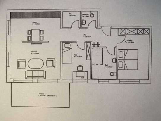 Sehr schöne 3-Zimmerwohnung (Neubau) mit neuer Küche, neuem Bad und großer Terrasse