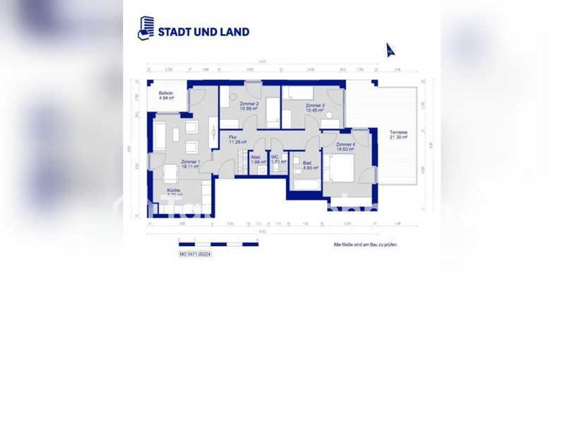 Tauschwohnung: 4-Zimmer Wohnung mit Garten (Neubau 2019)