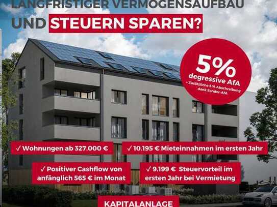 Wohnungen & Penthouses 50 bis 105m² Wfl. für Eigennutzer & Kapitalanleger plus Sonder-AfA 5% QNG