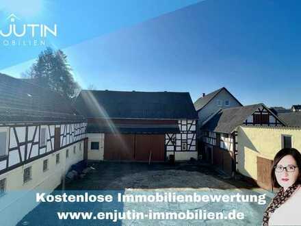 🚜Inklusive 64.426 m2 LAND🌳 /EFH mit Einliegerwohnung /Scheune, Hof, Garagen, Werkstatt