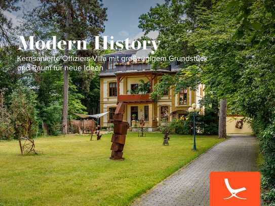 Modern History - Kernsanierte Offiziers-Villa mit großzügigem Grundstück und Raum für neue Ideen