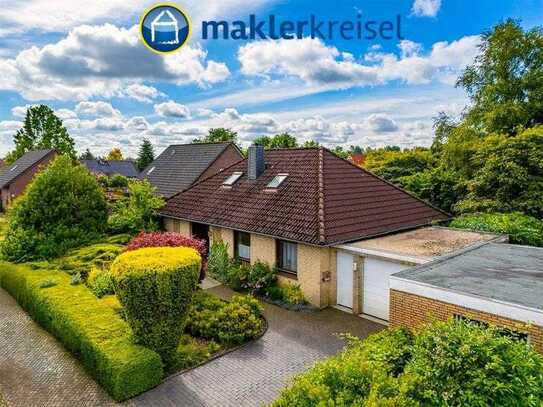 Winkelbunglow mit Garage in ruhiger und dennoch zentraler Lage von Wiesmoor