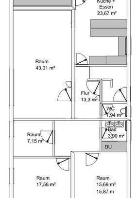 Geschmackvolle, gepflegte 3,5-Zimmer-Erdgeschosswohnung mit Balkon und Einbauküche in Tübingen