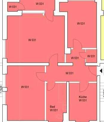 Ansprechende 3-Zimmer-Hochparterre-Wohnung mit Balkon und Einbauküche in Marburg