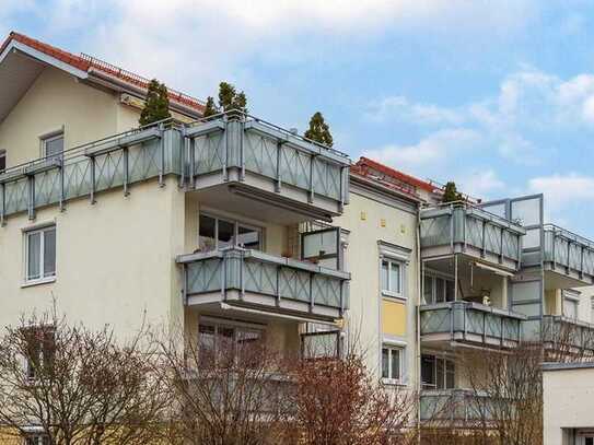 Freundliche 3-Zi-Wohnung mit Wohnküche, 2 Bädern, Balkon in Ottobrunn