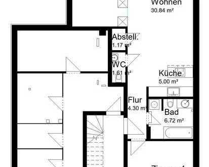 Helle 2-Zimmer-Soutterainwohnung