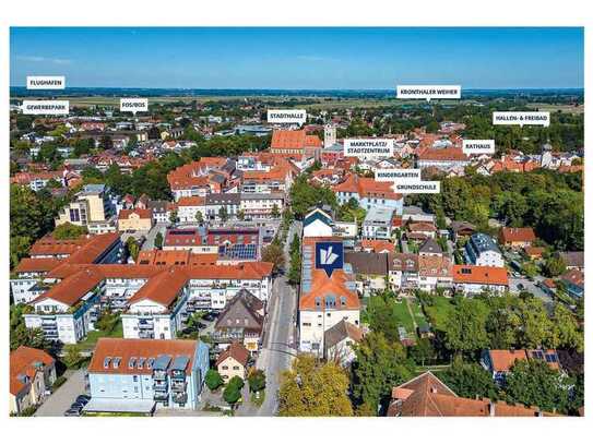 HERZOG LUDWIG: Absolute Rarität im Zentrum: Einmaliges Stadthaus mit Blick auf die Sempt