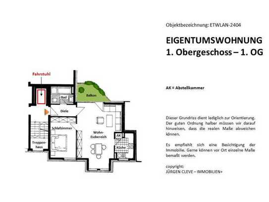 AKTUALISIERTES EXPOSÉ: TOP-INNENSTADT-LAGE + 2 ZIMMER KDB + FAHRSTUHL + BALKON